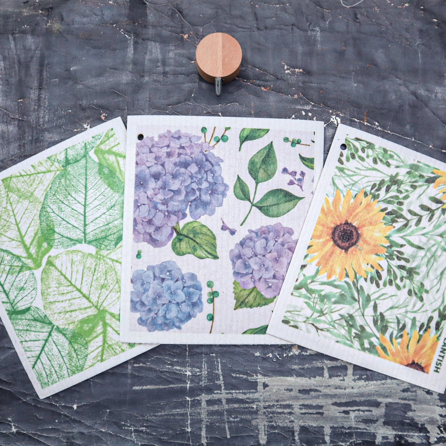 Floral Bursts - Swedish Sponge Cloth Set-0