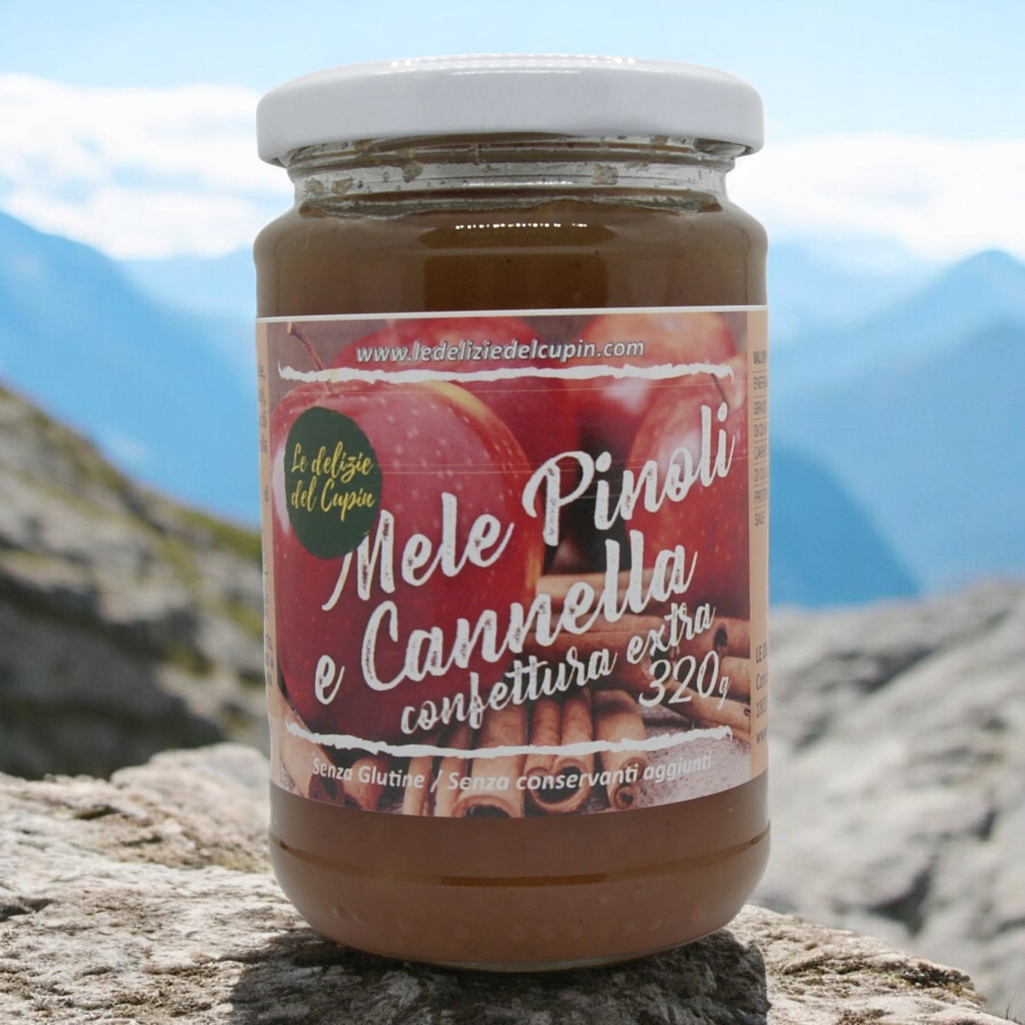 Confettura Extra Mele Pinoli e Cannella 320g