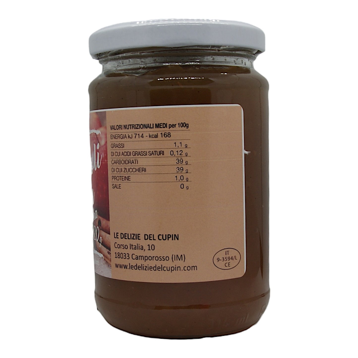 Confettura Extra Mele Pinoli e Cannella 320g