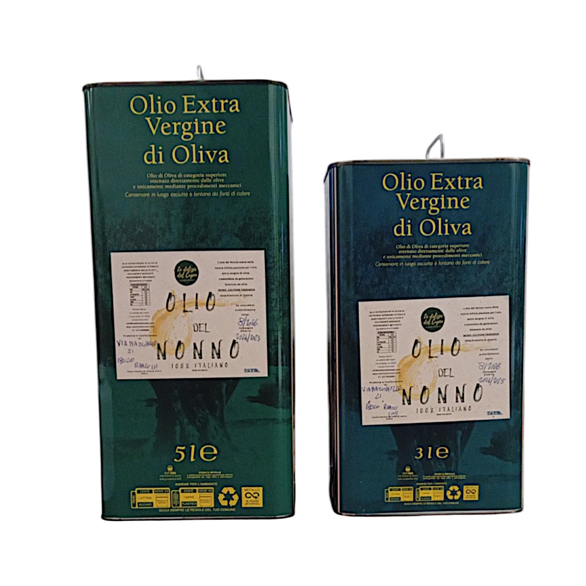 Olio EVO 100% ITALIANO Monocultivar Taggiasco In Tanica NON FILTRATO-1