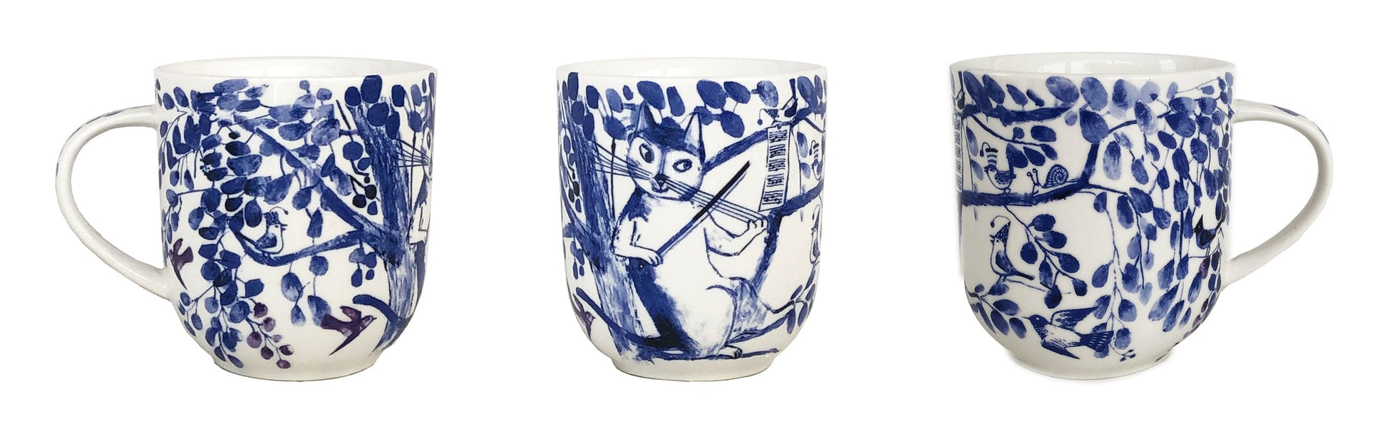 Whisker Violin Porcelain Mug-4